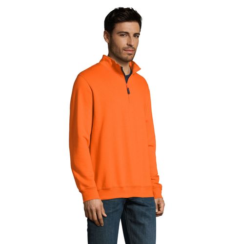 orange SUDADERA CON CUELLO Y CREMALLERA PARA HOMBRE SOL'S STAN