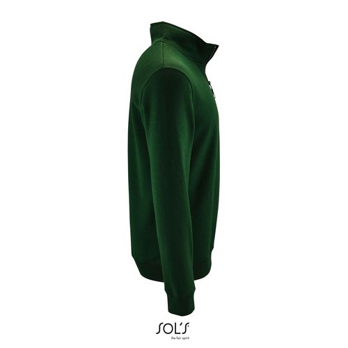 verde botella SUDADERA CON CUELLO Y CREMALLERA PARA HOMBRE SOL'S STAN