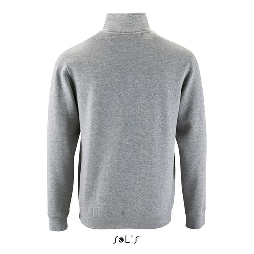gris chiné SUDADERA CON CUELLO Y CREMALLERA PARA HOMBRE SOL'S STAN