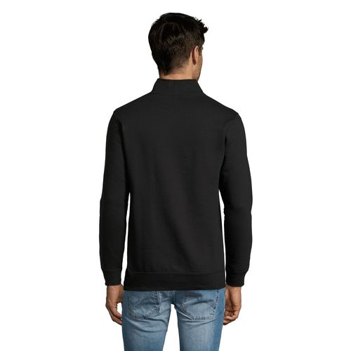 black SUDADERA CON CUELLO Y CREMALLERA PARA HOMBRE SOL'S STAN