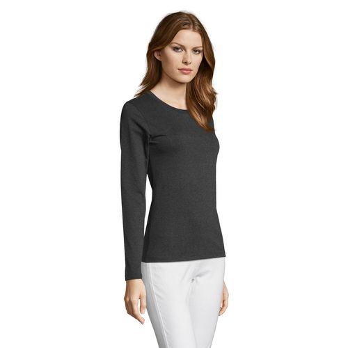 antracita chiné CAMISETA DE MANGA LARGA PARA MUJER SOL'S Imperial LSL WOMEN