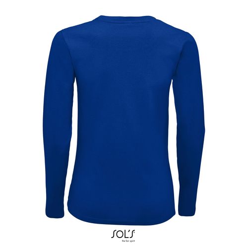 azulón CAMISETA DE MANGA LARGA PARA MUJER SOL'S Imperial LSL WOMEN
