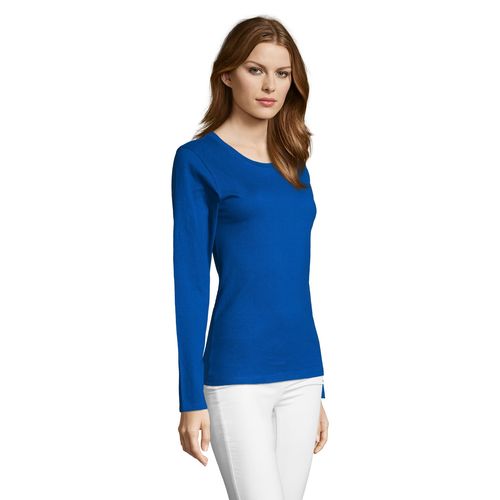 azulón CAMISETA DE MANGA LARGA PARA MUJER SOL'S Imperial LSL WOMEN