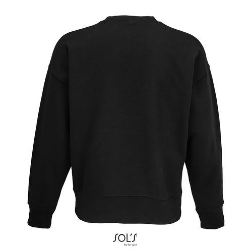 black SUDADERA UNISEX OVERSIZE SOL'S AUTHENTIC