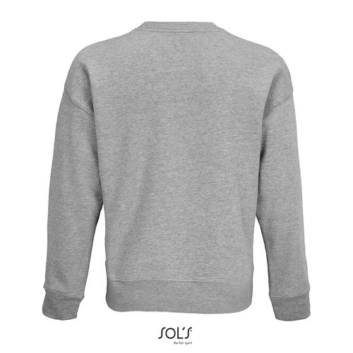 gris chiné SUDADERA UNISEX OVERSIZE SOL'S AUTHENTIC