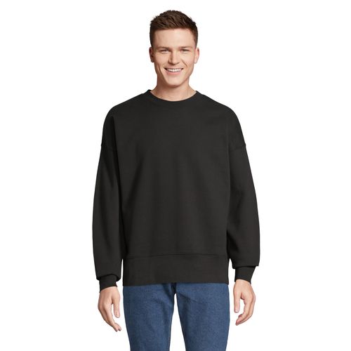 black SUDADERA UNISEX OVERSIZE SOL'S AUTHENTIC