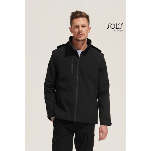 SOFTSHELL CAPUCHE ET MANCHES AMOVIBLES SOL'S FALCON 3IN1 - 2