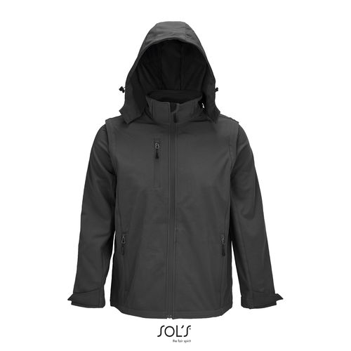SOFTSHELL CAPUCHE ET MANCHES AMOVIBLES SOL'S FALCON 3IN1