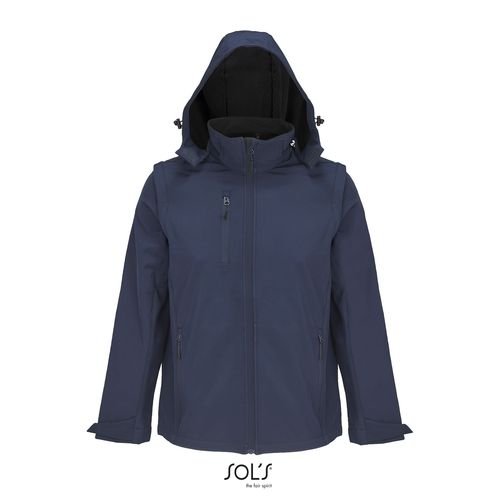 SOFTSHELL CAPUCHE ET MANCHES AMOVIBLES SOL'S FALCON 3IN1 - 6