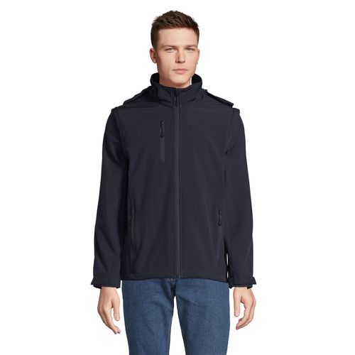 SOFTSHELL CAPUCHE ET MANCHES AMOVIBLES SOL'S FALCON 3IN1 - 3
