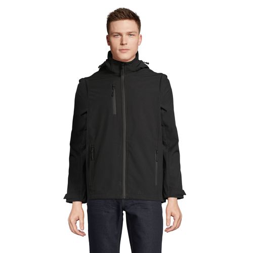 SOFTSHELL CAPUCHE ET MANCHES AMOVIBLES SOL'S FALCON 3IN1