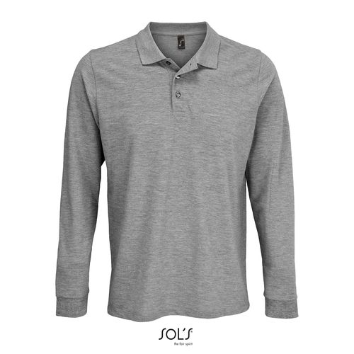 POLO UNISEXE MANCHES LONGUES&nbsp;POLYCOTON SOL'S PRIME LSL