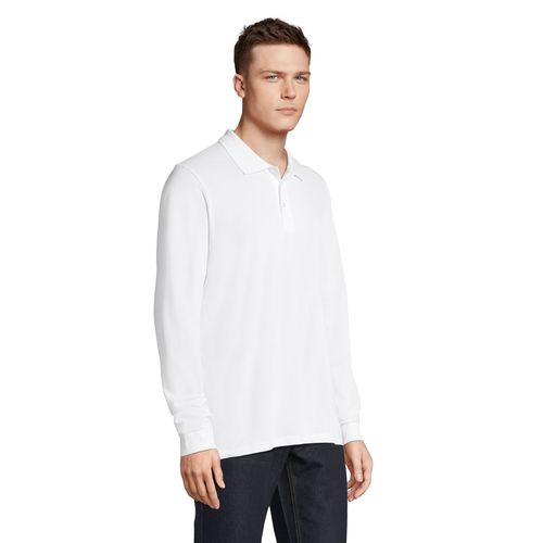 POLO UNISEXE MANCHES LONGUES&nbsp;POLYCOTON SOL'S PRIME LSL