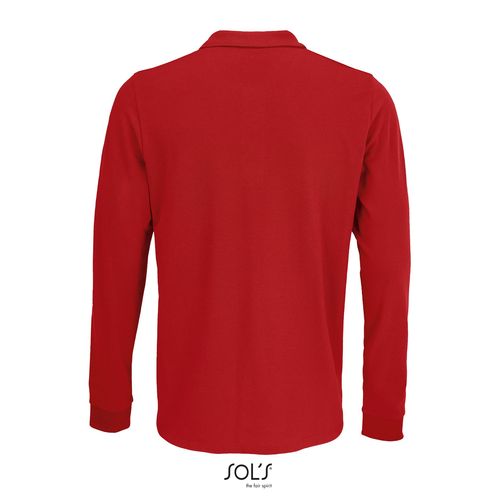 red POLO UNISEX MANGA LARGA DE POLIALGODÓN SOL'S PRIME LSL