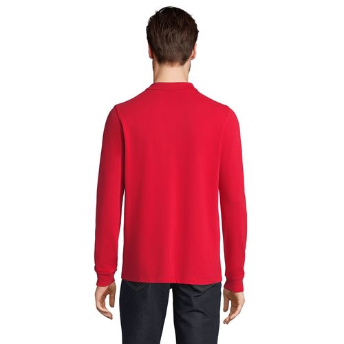 red POLO UNISEX MANGA LARGA DE POLIALGODÓN SOL'S PRIME LSL
