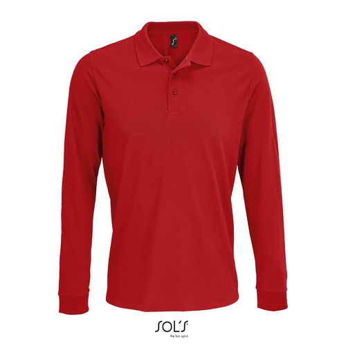 POLO UNISEXE MANCHES LONGUES&nbsp;POLYCOTON SOL'S PRIME LSL