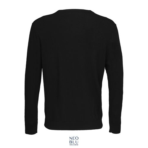 negro produndo JERSEY CUELLO DE PICO PARA HOMBRE NEOBLU SULLIVAN MEN
