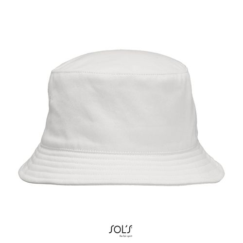 white SOMBRERO DE PESCADOR UNISEX SOL'S BUCKET TWILL
