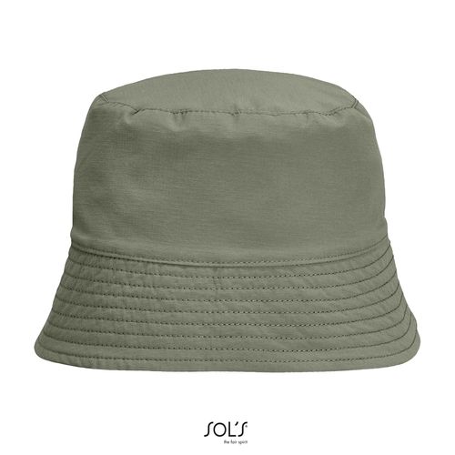 negro/kaki SOMBRERO DE PESCADOR UNISEX DE NYLON SOL'S BUCKET NYLON