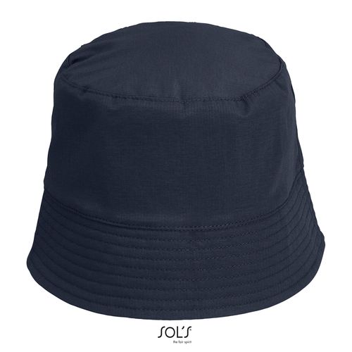 marina francesa/rojo vivo SOMBRERO DE PESCADOR UNISEX DE NYLON SOL'S BUCKET NYLON