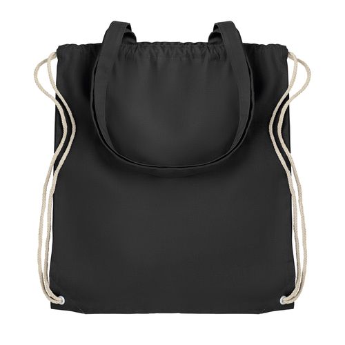 black MOCHILA CON CORDONES Y ASAS SOL'S OSLO