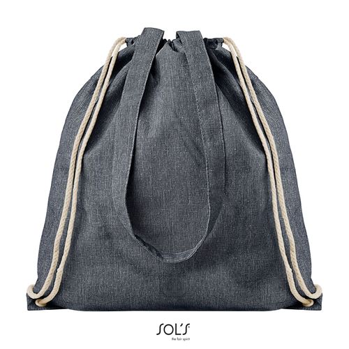 azul denim chiné MOCHILA CON CORDONES Y ASAS SOL'S ATLANTA