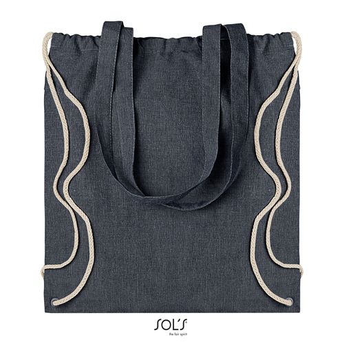 azul denim chiné MOCHILA CON CORDONES Y ASAS SOL'S ATLANTA