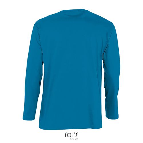 azul aqua CAMISETA DE CUELLO REDONDO MANGA LARGA PARA HOMBRE SOL'S MONARCH