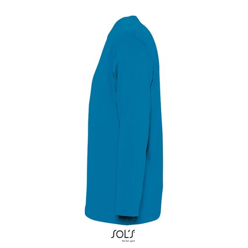 azul aqua CAMISETA DE CUELLO REDONDO MANGA LARGA PARA HOMBRE SOL'S MONARCH