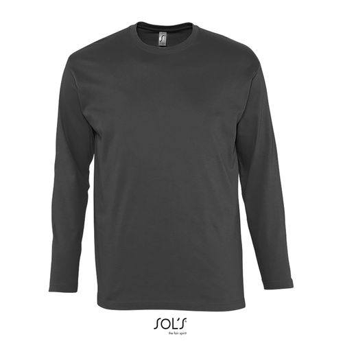 gris oscuro CAMISETA DE CUELLO REDONDO MANGA LARGA PARA HOMBRE SOL'S MONARCH