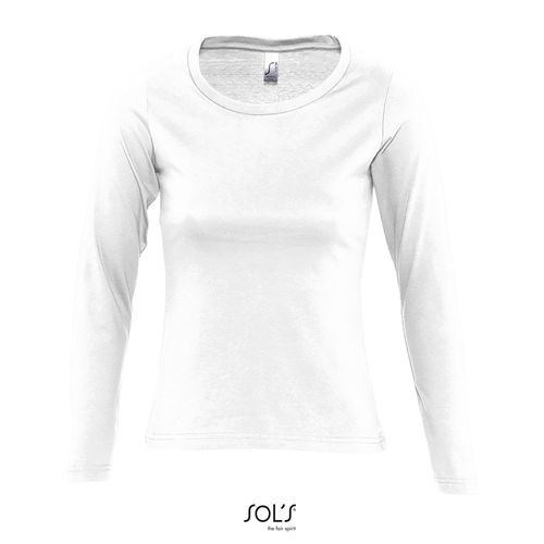 TEE-SHIRT FEMME COL ROND MANCHES LONGUES SOL'S MAJESTIC - 6