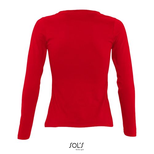 TEE-SHIRT FEMME COL ROND MANCHES LONGUES SOL'S MAJESTIC