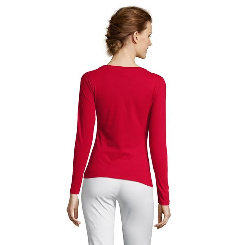 TEE-SHIRT FEMME COL ROND MANCHES LONGUES SOL'S MAJESTIC