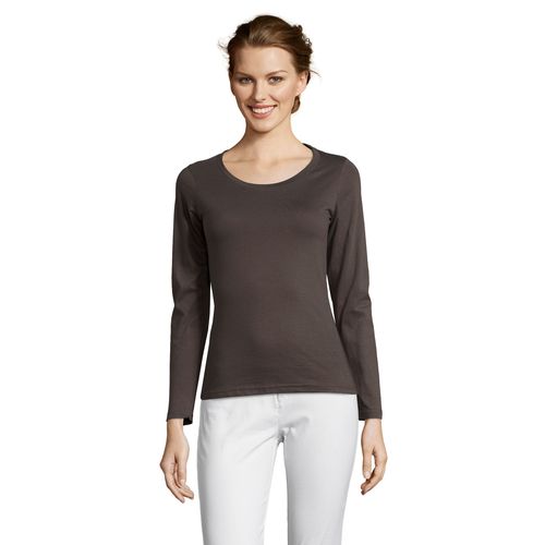 TEE-SHIRT FEMME COL ROND MANCHES LONGUES SOL'S MAJESTIC