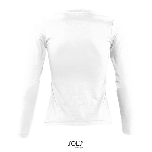 TEE-SHIRT FEMME COL ROND MANCHES LONGUES SOL'S MAJESTIC