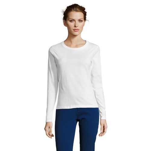 TEE-SHIRT FEMME COL ROND MANCHES LONGUES SOL'S MAJESTIC