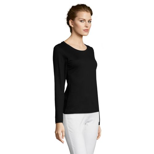 TEE-SHIRT FEMME COL ROND MANCHES LONGUES SOL'S MAJESTIC