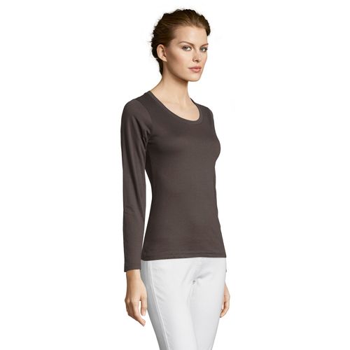 TEE-SHIRT FEMME COL ROND MANCHES LONGUES SOL'S MAJESTIC