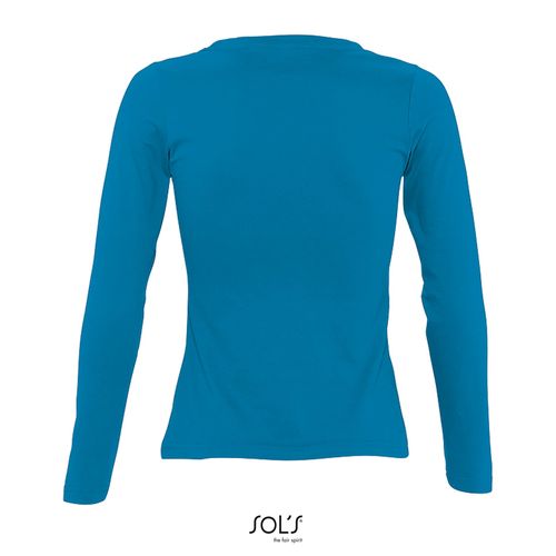 TEE-SHIRT FEMME COL ROND MANCHES LONGUES SOL'S MAJESTIC