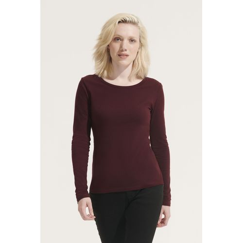 TEE-SHIRT FEMME COL ROND MANCHES LONGUES SOL'S MAJESTIC