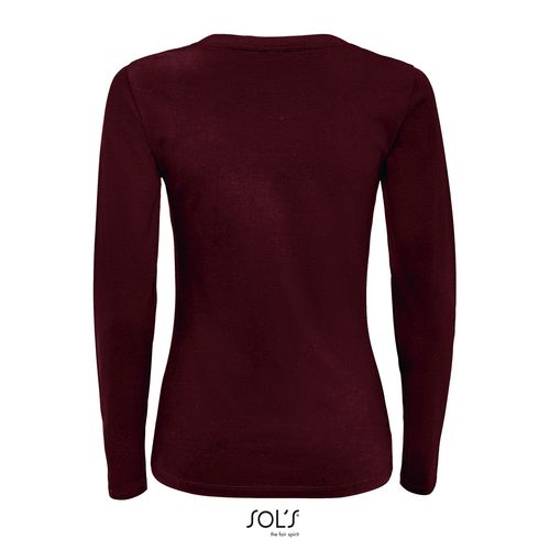TEE-SHIRT FEMME COL ROND MANCHES LONGUES SOL'S MAJESTIC