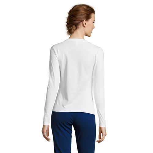 TEE-SHIRT FEMME COL ROND MANCHES LONGUES SOL'S MAJESTIC