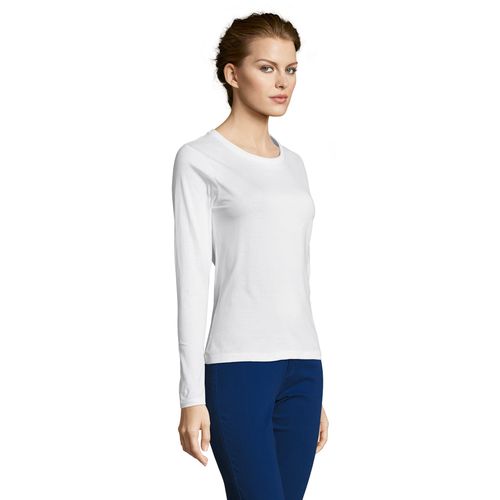 TEE-SHIRT FEMME COL ROND MANCHES LONGUES SOL'S MAJESTIC