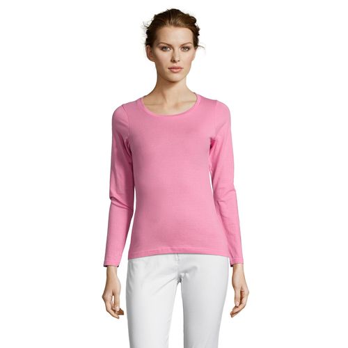 TEE-SHIRT FEMME COL ROND MANCHES LONGUES SOL'S MAJESTIC