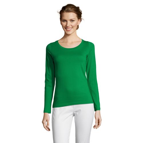 TEE-SHIRT FEMME COL ROND MANCHES LONGUES SOL'S MAJESTIC