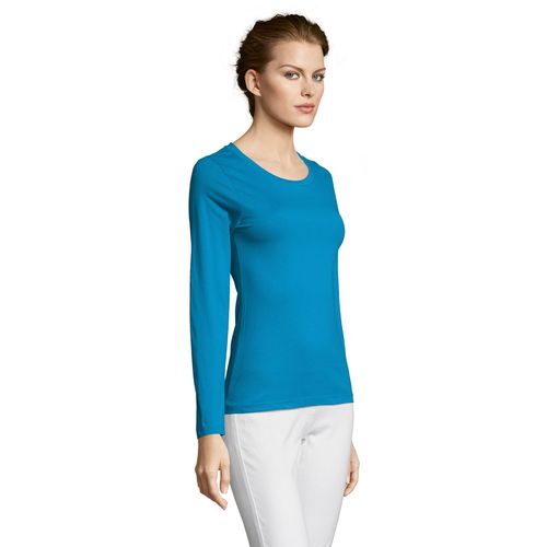 TEE-SHIRT FEMME COL ROND MANCHES LONGUES SOL'S MAJESTIC