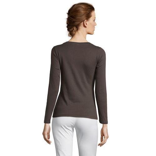 TEE-SHIRT FEMME COL ROND MANCHES LONGUES SOL'S MAJESTIC