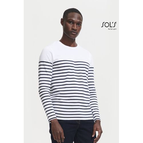 TEE-SHIRT HOMME MANCHES LONGUES RAYÉ SOL'S MATELOT LSL MEN