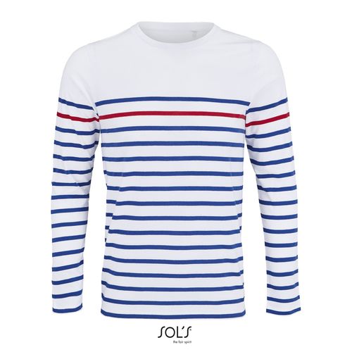 TEE-SHIRT HOMME MANCHES LONGUES RAYÉ SOL'S MATELOT LSL MEN