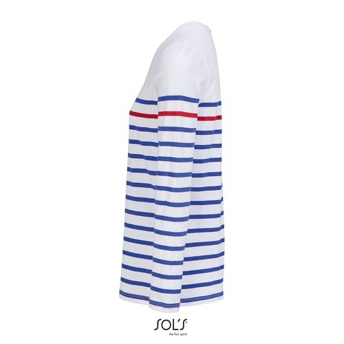 TEE-SHIRT FEMME MANCHES LONGUES RAYÉ SOL'S MATELOT LSL WOMEN